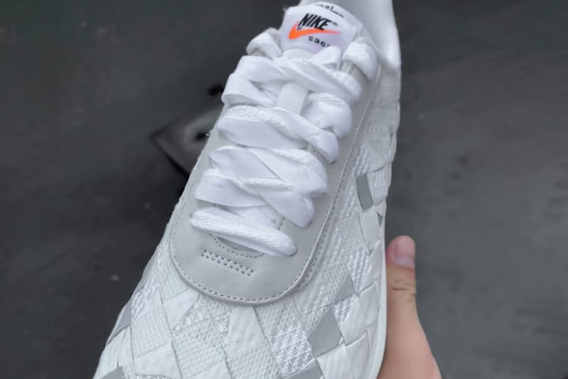 sacai x Nike の最新コラボモデル LDV Waffle Woven “White” のリーク画像が浮上