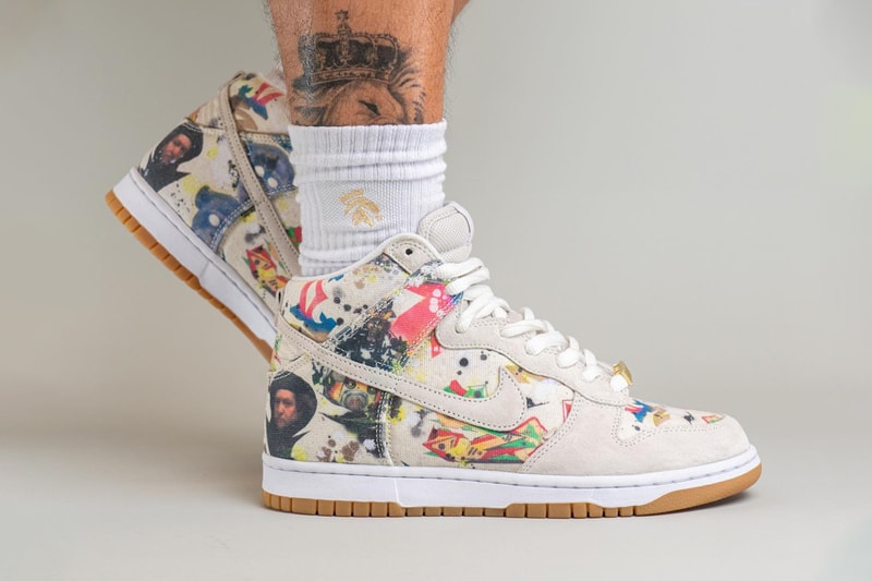 シュプリームxナイキSBによるコラボダンクハイの着用画像をチェック Supreme Nike SB Dunk High Rammellzee Release Date FD8779-100 info store list buying guide photos price nyc