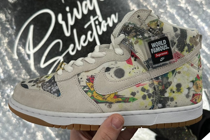 シュプリームx ナイキ SB ダンク ハイのリーク画像が浮上 Supreme Nike SB Dunk High Rammellzee Release Date FD8779-100 info store list buying guide photos price nyc