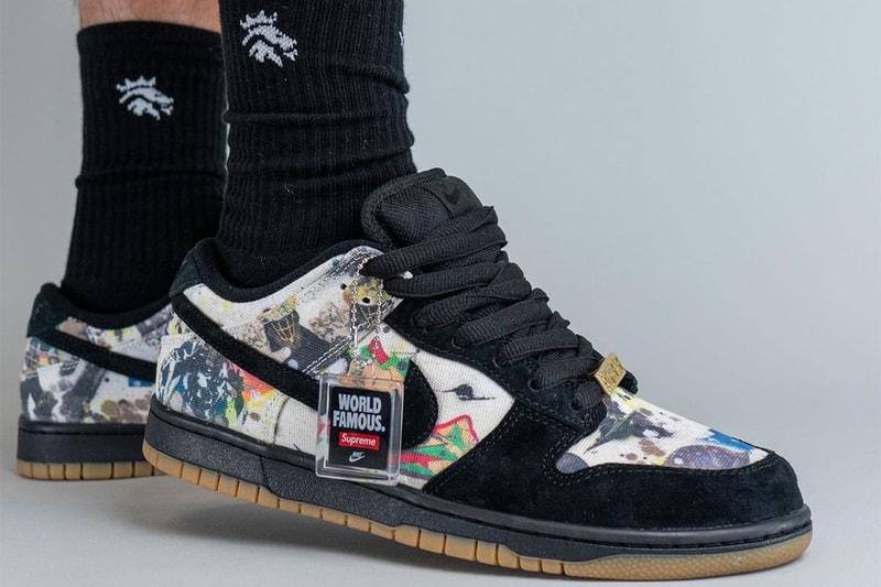 シュプリームxナイキSBによるコラボダンクローの着用画像をチェック Supreme Nike SB Dunk Low Rammellzee Release Date info store list buying guide photos price FD8778-001