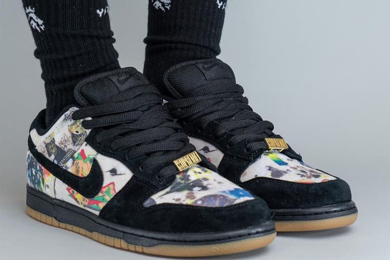 シュプリームxナイキSBによるコラボダンクローの着用画像をチェック Supreme Nike SB Dunk Low Rammellzee Release Date info store list buying guide photos price FD8778-001