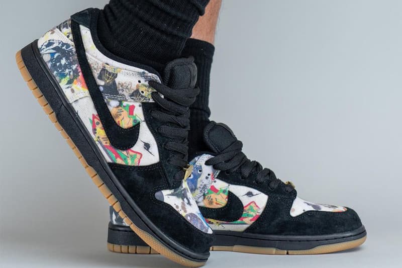 シュプリームxナイキSBによるコラボダンクローの着用画像をチェック Supreme Nike SB Dunk Low Rammellzee Release Date info store list buying guide photos price FD8778-001