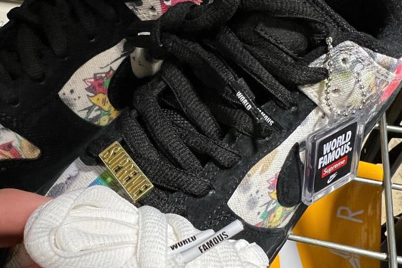 シュプリームxナイキSBによる最新コラボダンクローのリークが浮上 Supreme Nike SB Dunk Low Rammellzee Release Date info store list buying guide photos price