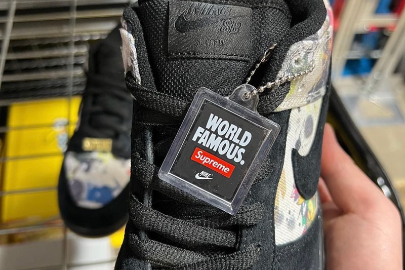 シュプリームxナイキSBによる最新コラボダンクローのリークが浮上 Supreme Nike SB Dunk Low Rammellzee Release Date info store list buying guide photos price