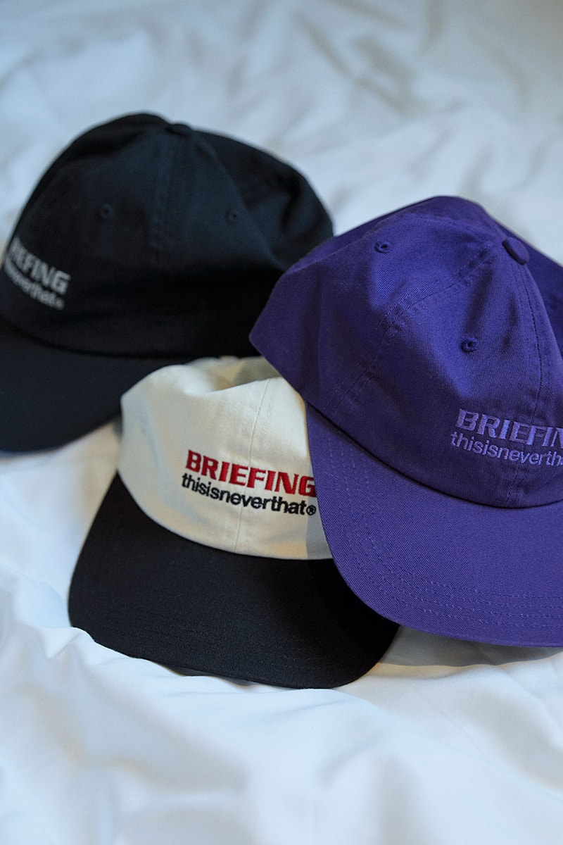 ディスイズネバーザットがブリーフィングとコラボしたカプセルコレクションを発売 thisisneverthat briefing spring summer 2023 collab collection info