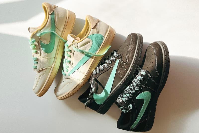 ティファニー仕様にカスタムされたAJ1ローの別カラーウェイをチェック Travis Scott Air Jordan 1 Low Tiffany Huy Le Custom Info & Co.