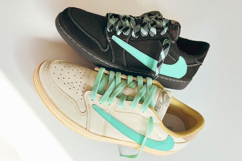 ティファニー仕様にカスタムされたAJ1ローの別カラーウェイをチェック Travis Scott Air Jordan 1 Low Tiffany Huy Le Custom Info & Co.