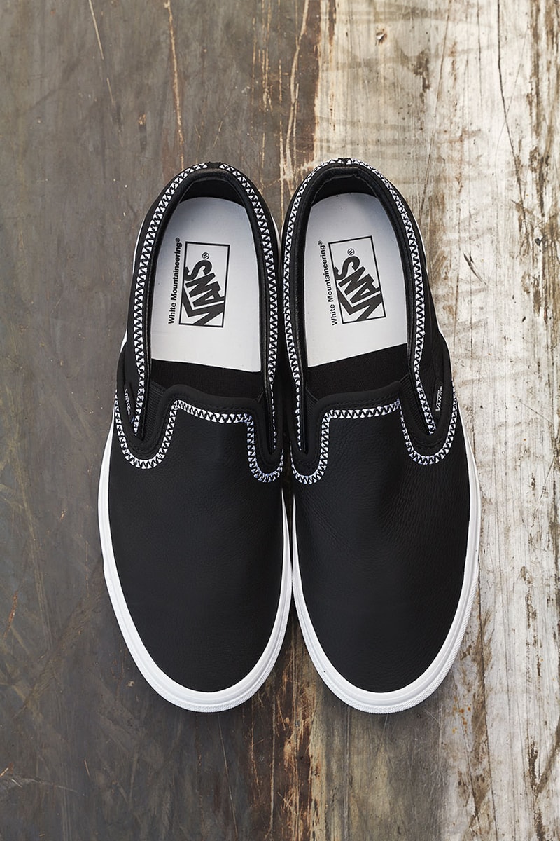ホワイトマウンテニアリングからヴァンズとのコラボスニーカーが登場 White Mountaineering Vans Collabo Authentic Classic Slip On Release Info