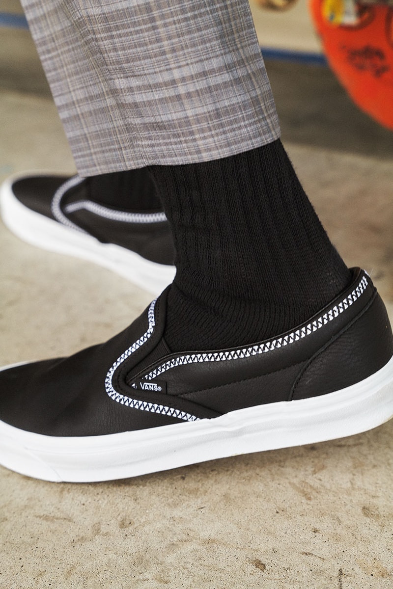 ホワイトマウンテニアリングからヴァンズとのコラボスニーカーが登場 White Mountaineering Vans Collabo Authentic Classic Slip On Release Info