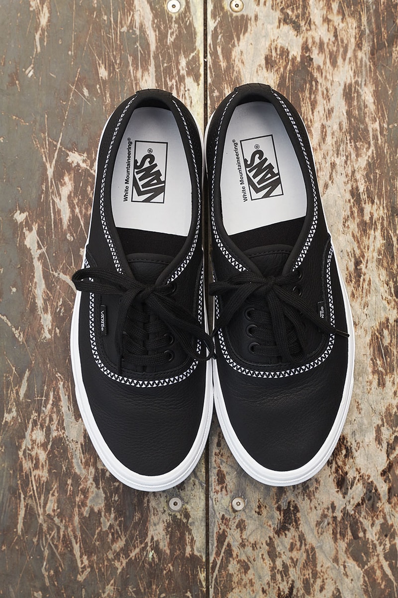 ホワイトマウンテニアリングからヴァンズとのコラボスニーカーが登場 White Mountaineering Vans Collabo Authentic Classic Slip On Release Info