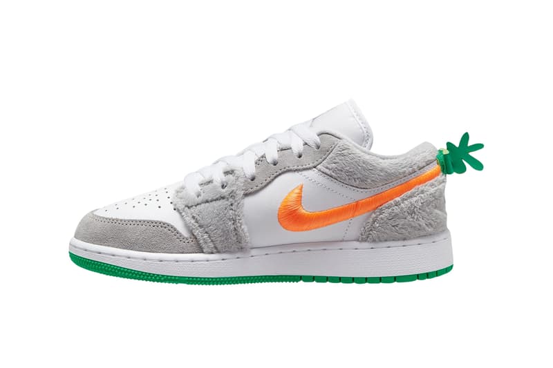 ルーニー・テューンズのキャラクター バックス・バニーをモチーフとした新作エアジョーダン1が登場 AIR JORDAN 1 LOW GS RABBIT grey orange green bugs bunny release info date price