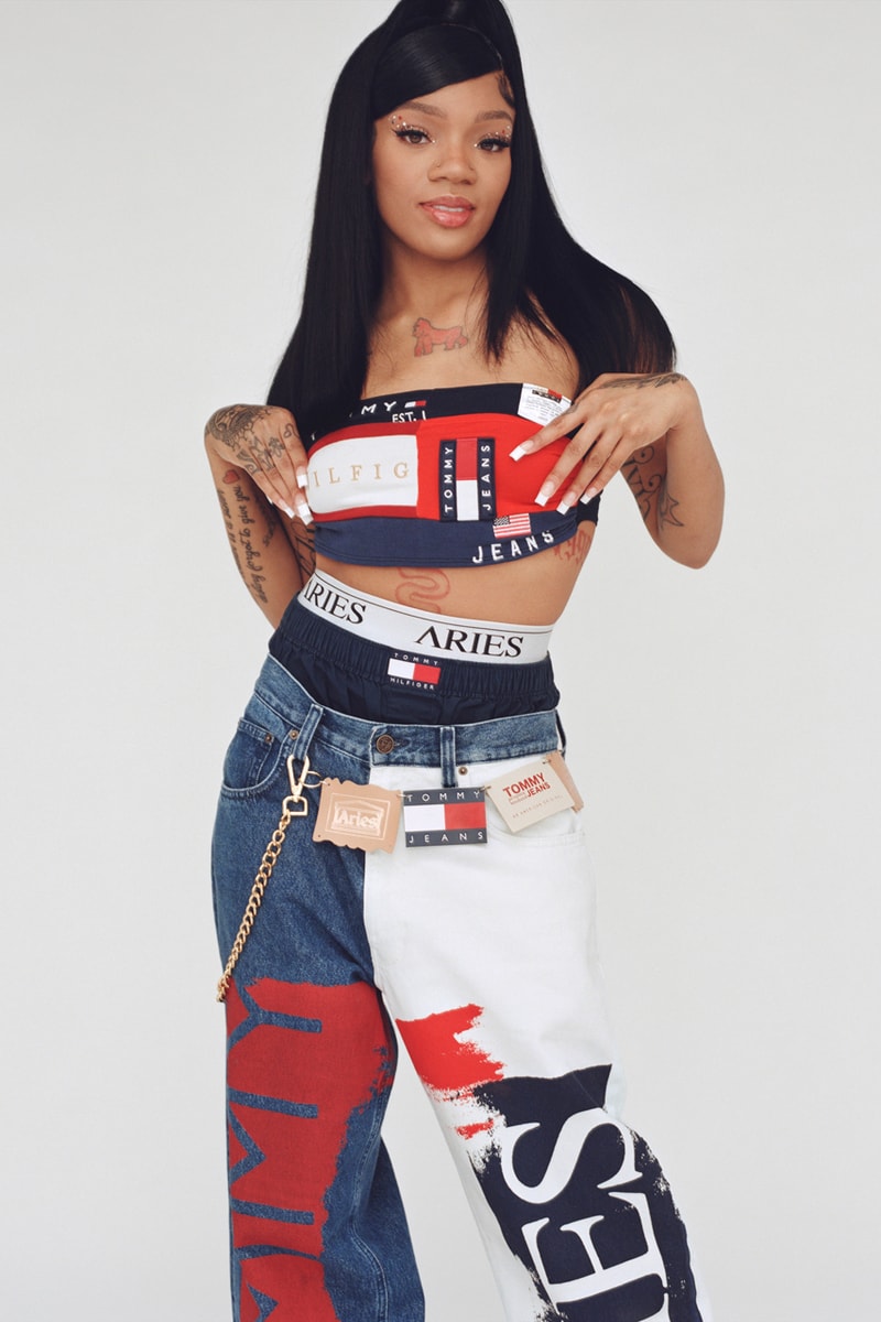 トミー ジーンズ x アリーズによるコラボコレクションが発売 Aries x Tommy Hilfiger Collaboration Sofia Prantera Interview Hypebeast Exclusive Drops Collaboration 90s Y2K Denim American Trends Lookbook Release Information