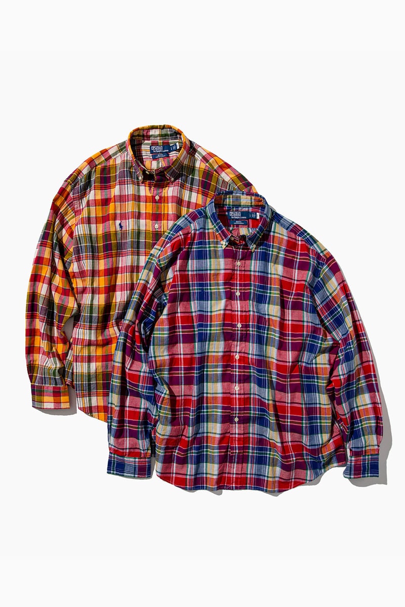 ビームスから最新となるポロ ラルフ ローレンの別注コレクションが登場 beams polo ralph lauren 10th collection oversized button up shirt t shirt socks bucket hat madras plaid official release date info photos price store list buying guide