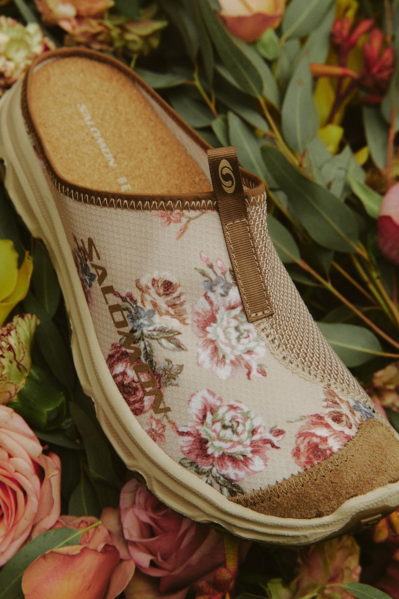 ビームスから花柄をまとったサロモンの別注モデル RX スライド 3.0が登場 BEAMS Salomon Bespoke RX SLIDE 3.0 Release Info