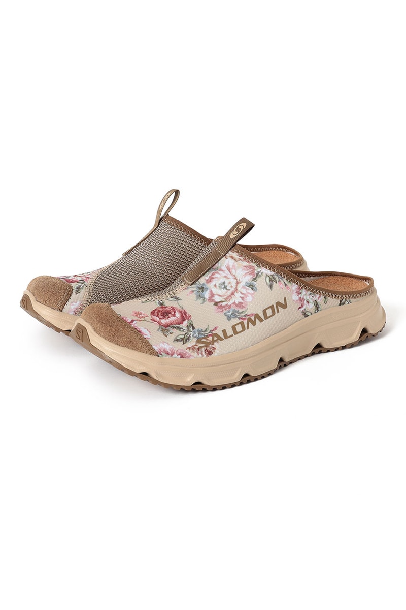 ビームスから花柄をまとったサロモンの別注モデル RX スライド 3.0が登場 BEAMS Salomon Bespoke RX SLIDE 3.0 Release Info