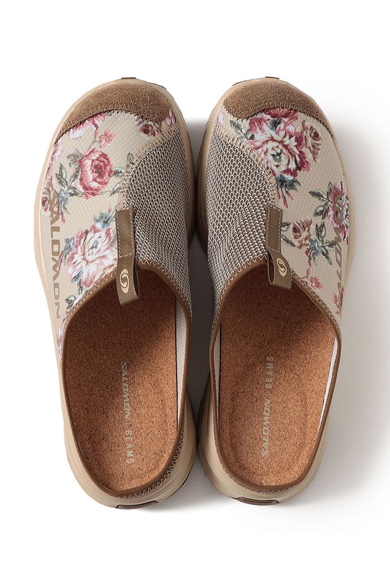 ビームスから花柄をまとったサロモンの別注モデル RX スライド 3.0が登場 BEAMS Salomon Bespoke RX SLIDE 3.0 Release Info