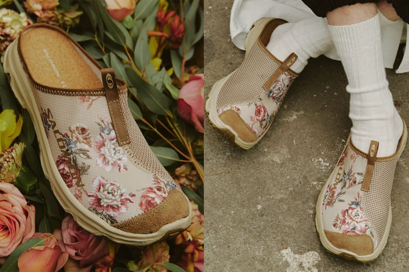 BEAMS が花柄を纏った Salomon 別注サンダル RX SLIDE 3.0 を発売