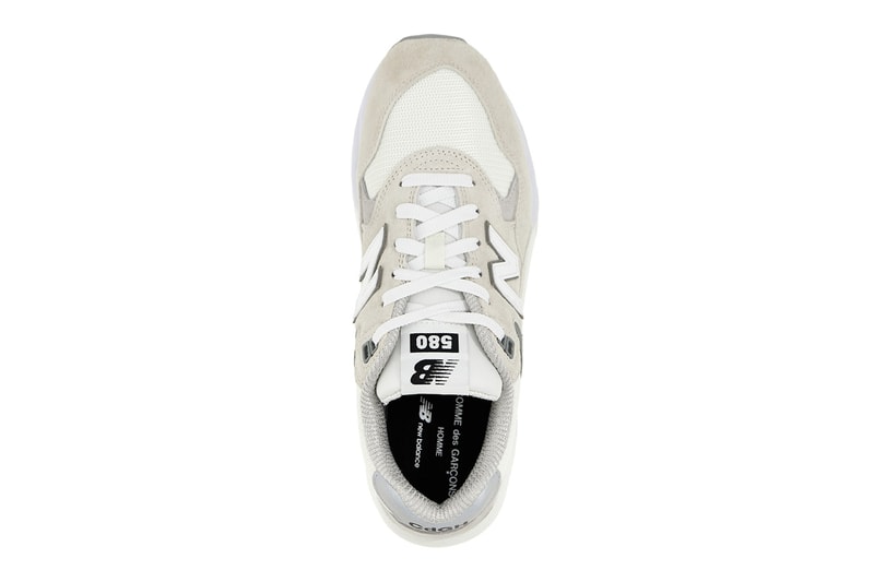 コムデギャルソンオムxニューバランスによる最新コラボ580が登場 comme des garcons homme new balance 580 black white release date info store list buying guide photos price 