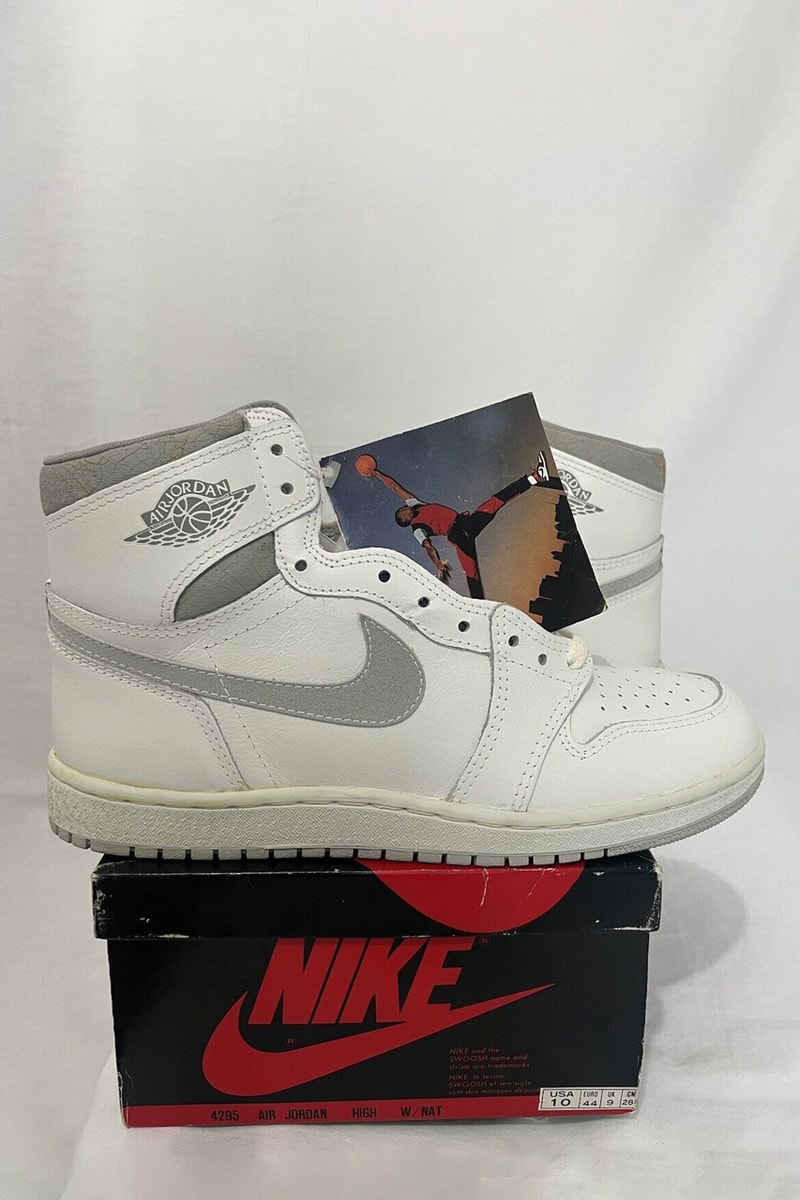 1985年製 エアジョーダン 1 OG モデルのコンプリートセットがオークションで販売中 Complete Air Jordan 1 '85 OG Collection Auction Info bred royal chicago metallic shadow black/white university blue unc white/grey ko price 150k 150,000