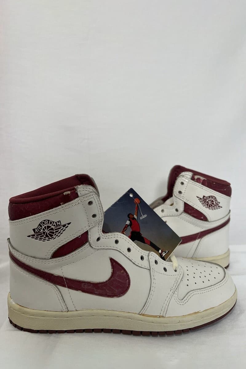 1985年製 エアジョーダン 1 OG モデルのコンプリートセットがオークションで販売中 Complete Air Jordan 1 '85 OG Collection Auction Info bred royal chicago metallic shadow black/white university blue unc white/grey ko price 150k 150,000