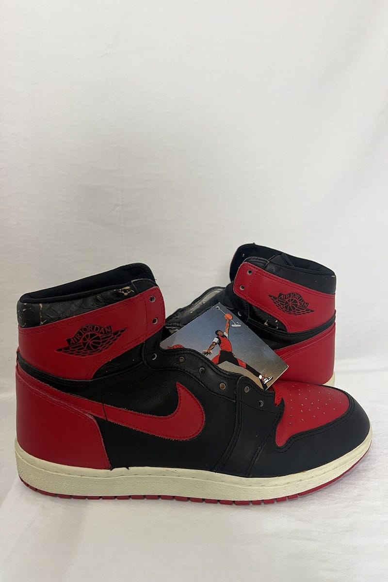 質屋Nike Air Jordan1 bred 1985オリジナル　ジョーダン1 靴
