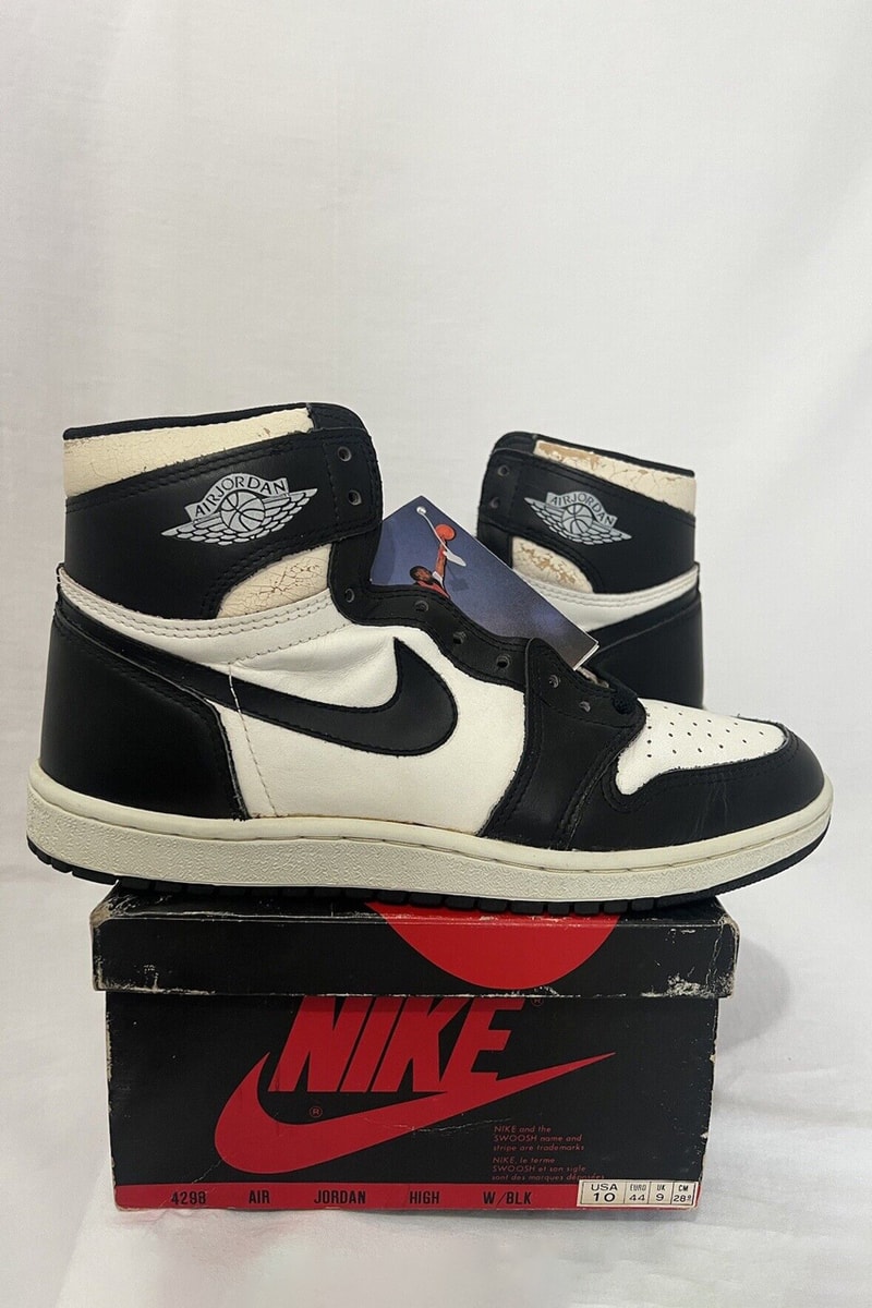 1985年製 エアジョーダン 1 OG モデルのコンプリートセットがオークションで販売中 Complete Air Jordan 1 '85 OG Collection Auction Info bred royal chicago metallic shadow black/white university blue unc white/grey ko price 150k 150,000
