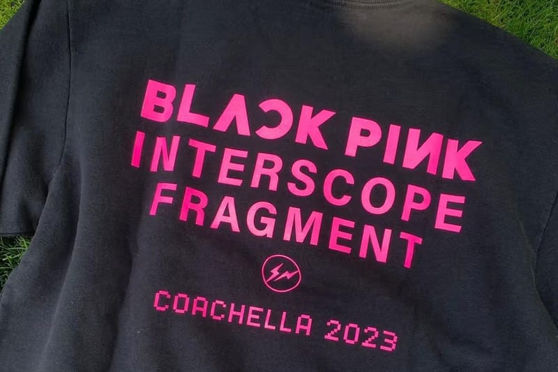 BLACKPINK x fragment design x Interscope Records のトリプルネーム T シャツが製作される