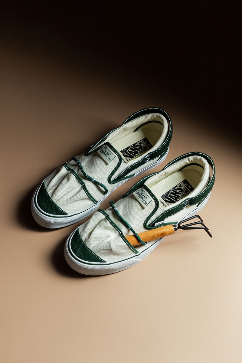 ニコール・マクラフリン x ヴォルト・バイ・ヴァンズによるコラボ スニーカーが HBX に登場 Nicole McLaughlin's Vault by Vans Collab Takes Inspiration from Gardening Totes and Workwear Bags hbx release info