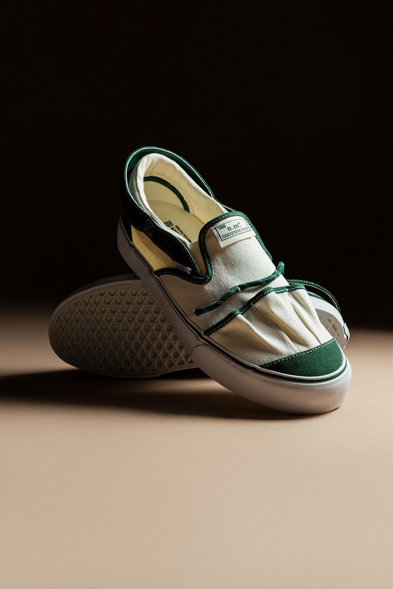 ニコール・マクラフリン x ヴォルト・バイ・ヴァンズによるコラボ スニーカーが HBX に登場 Nicole McLaughlin's Vault by Vans Collab Takes Inspiration from Gardening Totes and Workwear Bags hbx release info