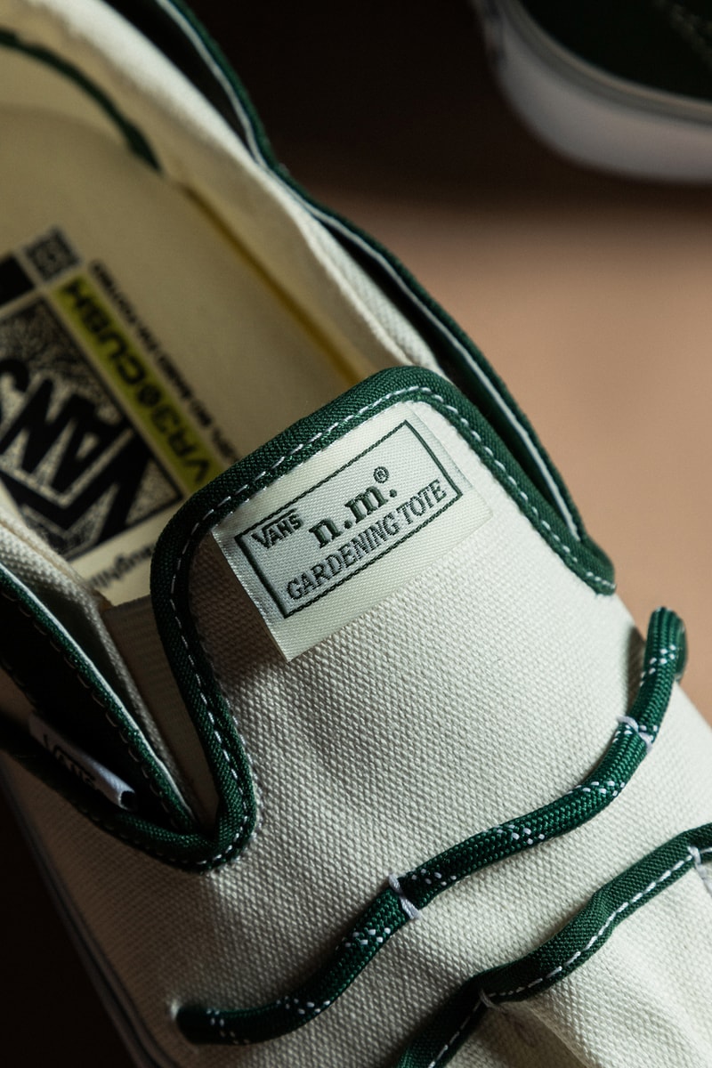 ニコール・マクラフリン x ヴォルト・バイ・ヴァンズによるコラボ スニーカーが HBX に登場 Nicole McLaughlin's Vault by Vans Collab Takes Inspiration from Gardening Totes and Workwear Bags hbx release info