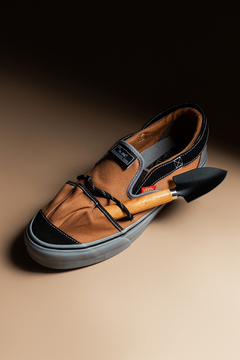 ニコール・マクラフリン x ヴォルト・バイ・ヴァンズによるコラボ スニーカーが HBX に登場 Nicole McLaughlin's Vault by Vans Collab Takes Inspiration from Gardening Totes and Workwear Bags hbx release info