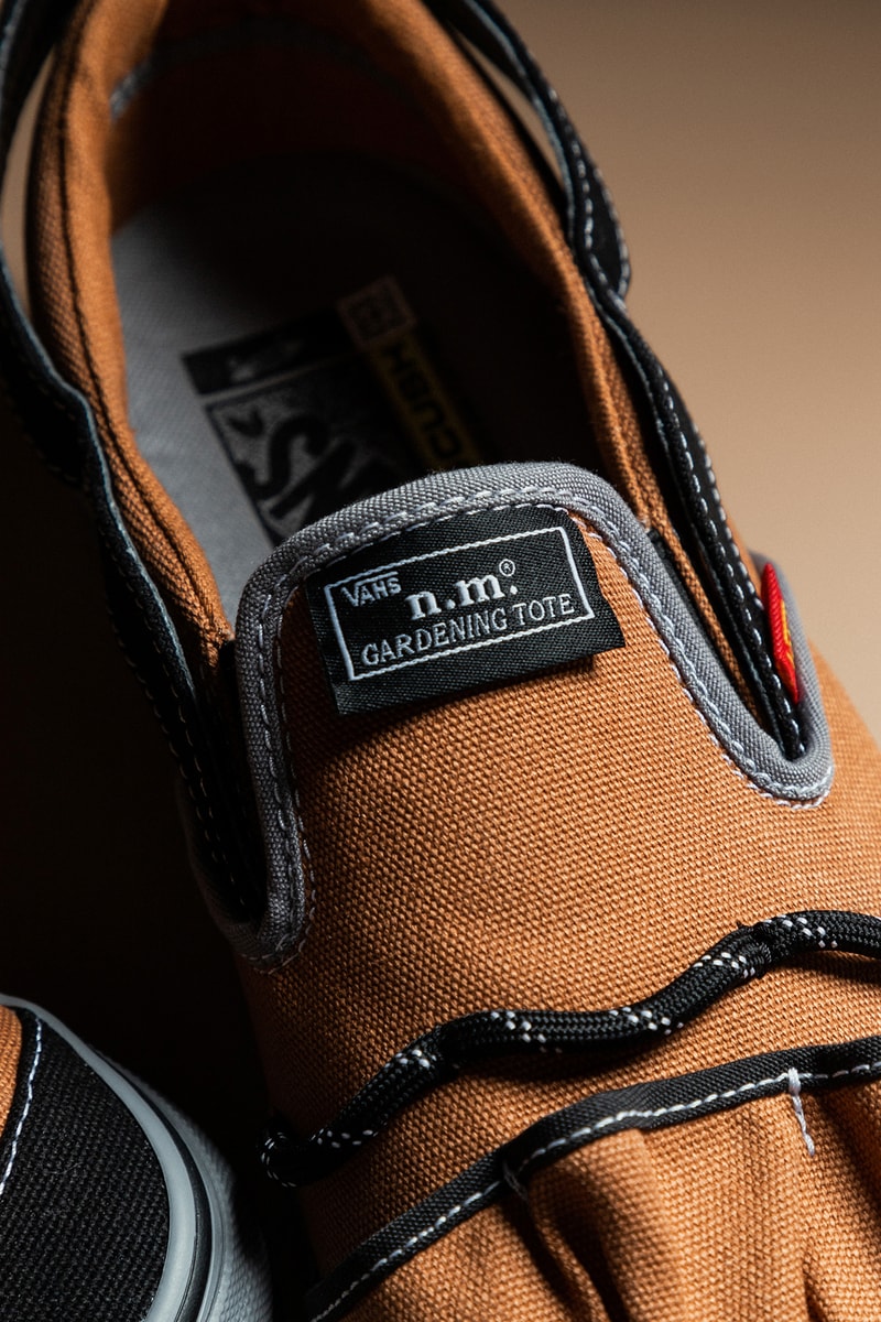 ニコール・マクラフリン x ヴォルト・バイ・ヴァンズによるコラボ スニーカーが HBX に登場 Nicole McLaughlin's Vault by Vans Collab Takes Inspiration from Gardening Totes and Workwear Bags hbx release info