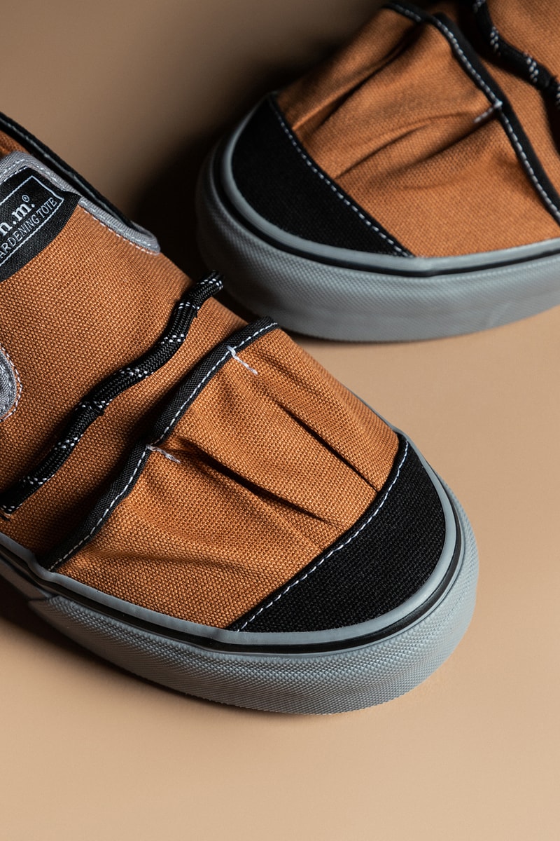 ニコール・マクラフリン x ヴォルト・バイ・ヴァンズによるコラボ スニーカーが HBX に登場 Nicole McLaughlin's Vault by Vans Collab Takes Inspiration from Gardening Totes and Workwear Bags hbx release info