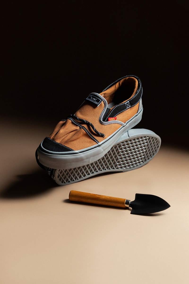 ニコール・マクラフリン x ヴォルト・バイ・ヴァンズによるコラボ スニーカーが HBX に登場 Nicole McLaughlin's Vault by Vans Collab Takes Inspiration from Gardening Totes and Workwear Bags hbx release info