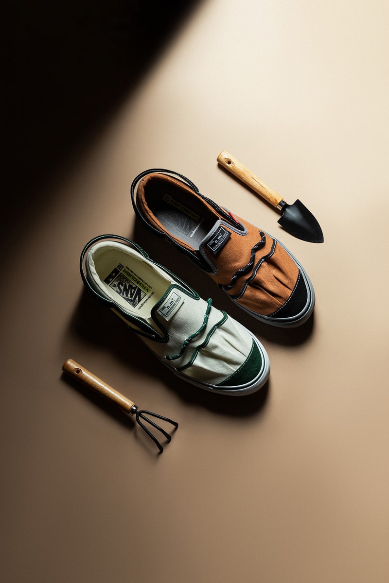 ニコール・マクラフリン x ヴォルト・バイ・ヴァンズによるコラボ スニーカーが HBX に登場 Nicole McLaughlin's Vault by Vans Collab Takes Inspiration from Gardening Totes and Workwear Bags hbx release info