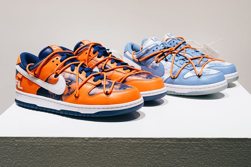 ダンク NIKE DUNK LOW オフホワイト ヴァージルアブロー バカ履き｜靴