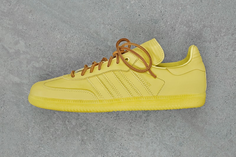 ファレル・ウィリアムス x アディダス オリジナルスの最新コラボ サンバをチェック Pharrell's Humanrace and adidas Originals Unveil New Samba Colors adidas superstar nmd  suede pharrell williams monochromatic color scheme, featuring Yellow, Orange, Pink, Lilac, Red, and the friends and family exclusive Humanrace Green.