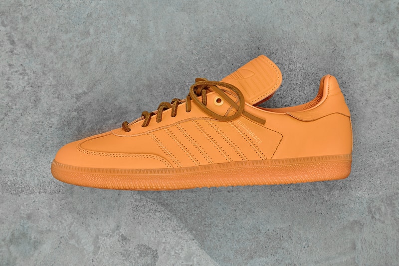 ファレル・ウィリアムス x アディダス オリジナルスの最新コラボ サンバをチェック Pharrell's Humanrace and adidas Originals Unveil New Samba Colors adidas superstar nmd suede pharrell williams monochromatic color scheme, featuring Yellow, Orange, Pink, Lilac, Red, and the friends and family exclusive Humanrace Green.