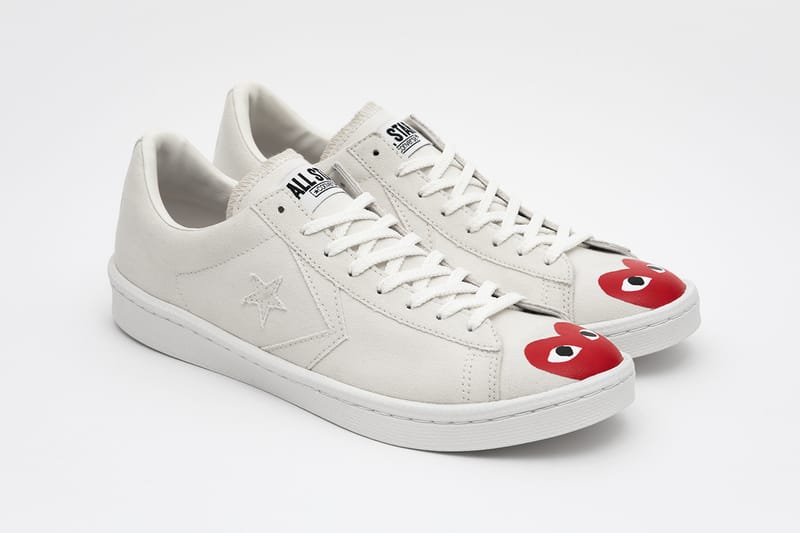 PLAY COMME des GARÇONS x Converse の最新コラボ Pro Leather が到着