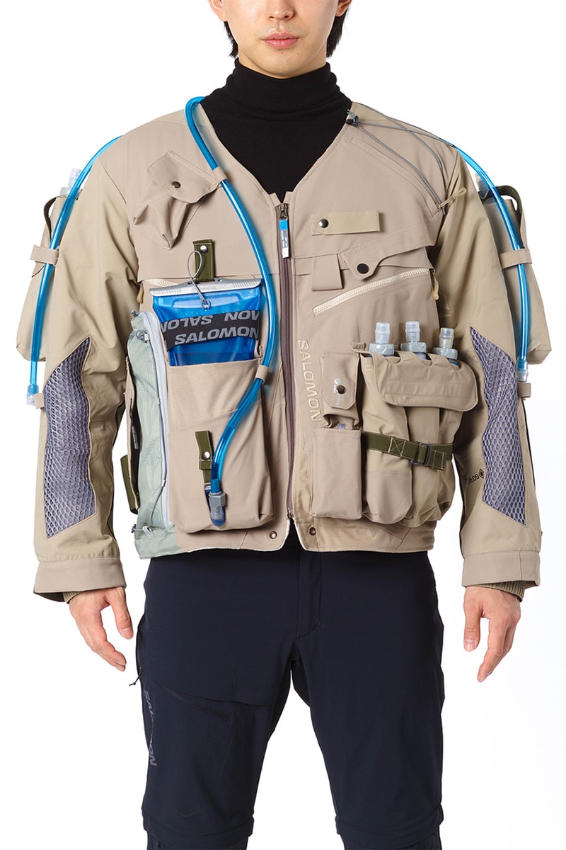 サロモンxグレーターグッズがトレイルランニングに最適なアップサイクルジャケットを発表 salomon greater goods s/lab hydration crew jacket release date info store list buying guide photos price april fools charity 