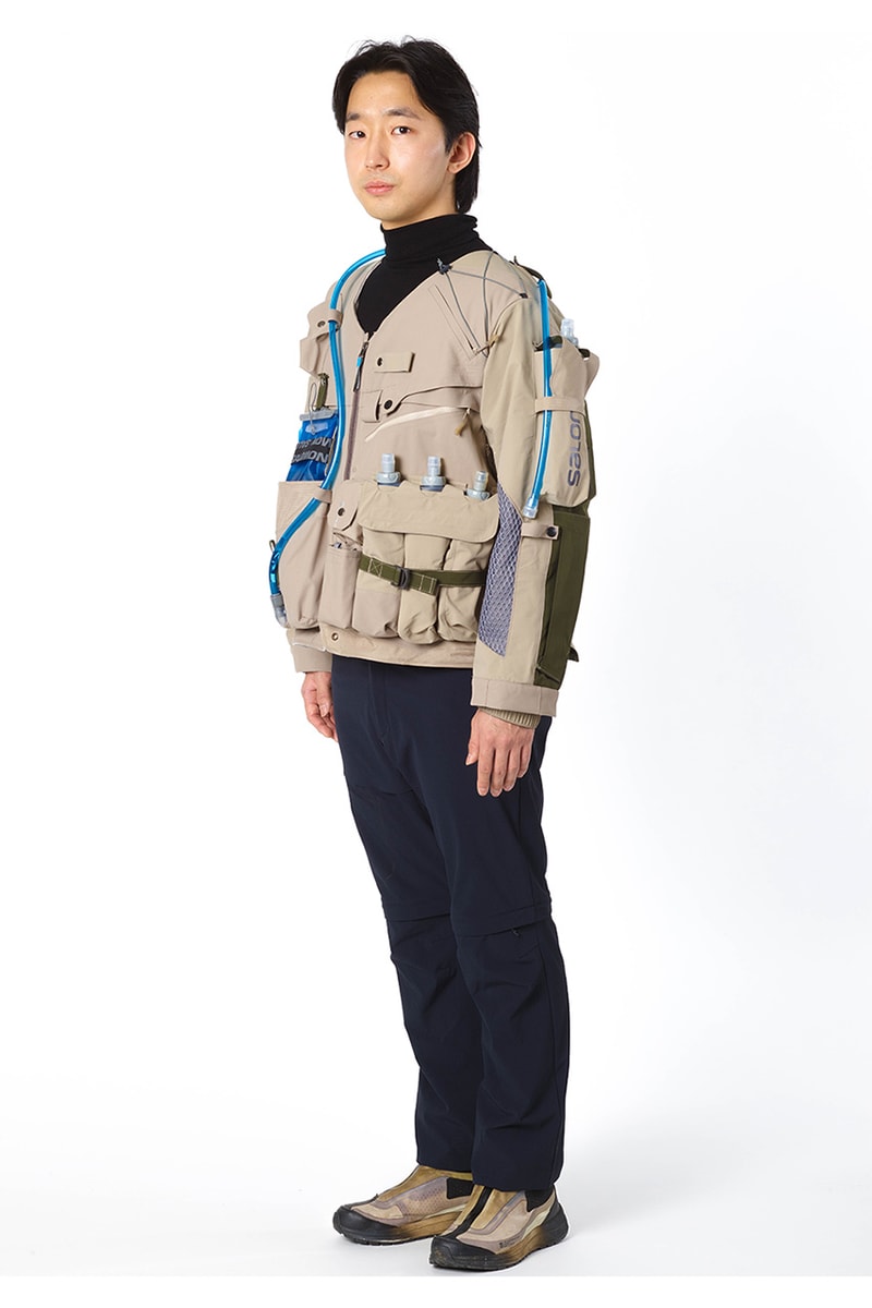 サロモンxグレーターグッズがトレイルランニングに最適なアップサイクルジャケットを発表 salomon greater goods s/lab hydration crew jacket release date info store list buying guide photos price april fools charity 