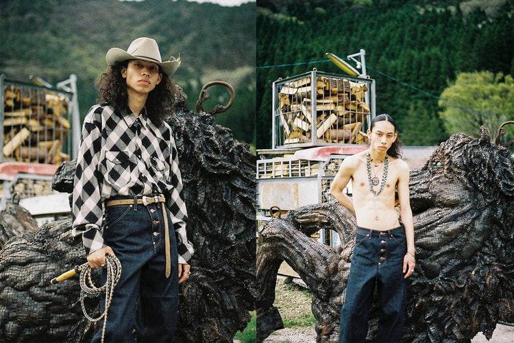 SUGARHILL が Wrangler とのコラボしたウエスタンシャツとデニムパンツを発売