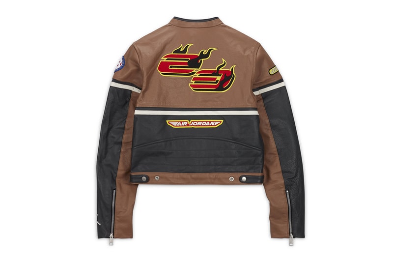 トラヴィス・スコット x ジョーダン ブランドから最新アパレルコレクションが登場 travis scott jordan brand leather jacket pants lace pants bodysuits tank cactus jack release date info store list buying guide photos price 