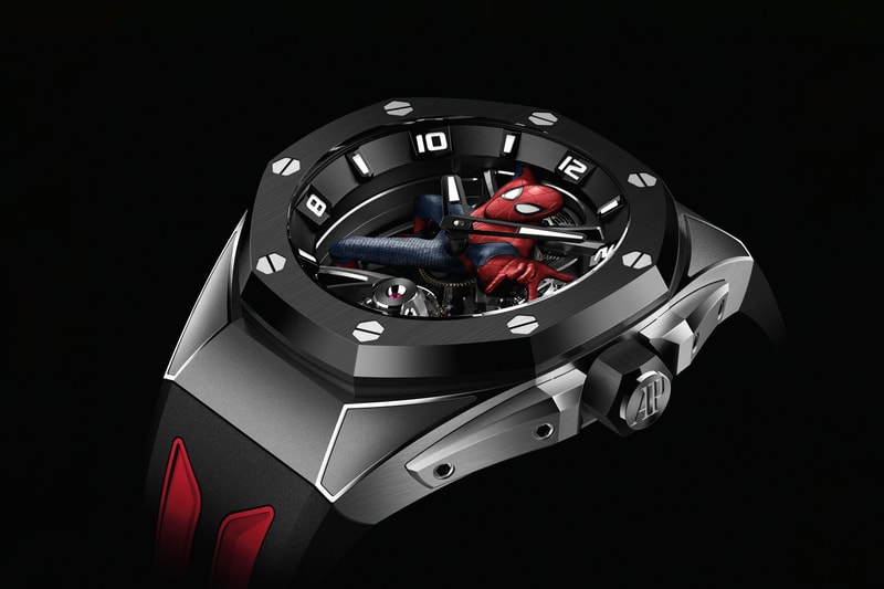 オーデマピゲがマーベルとのコラボ第2弾として『スパイダーマン』をモチーフとした新作を発売 Audemars Piguet and Marvel Team Up for Royal Oak Concept Tourbillon “Spider-Man” Watches
