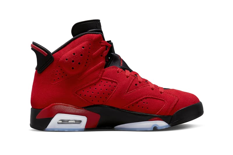 リリース間近とされるエア ジョーダン 6 “トロ”の公式ビジュアルをチェック Air Jordan 6 "Toro" CT8529-600 Release June 2023 varsity red black high tops air jordan jordan brand michael jordan basketball chicaco bulls 