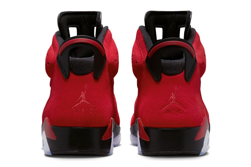 リリース間近とされるエア ジョーダン 6 “トロ”の公式ビジュアルをチェック Air Jordan 6 "Toro" CT8529-600 Release June 2023 varsity red black high tops air jordan jordan brand michael jordan basketball chicaco bulls 