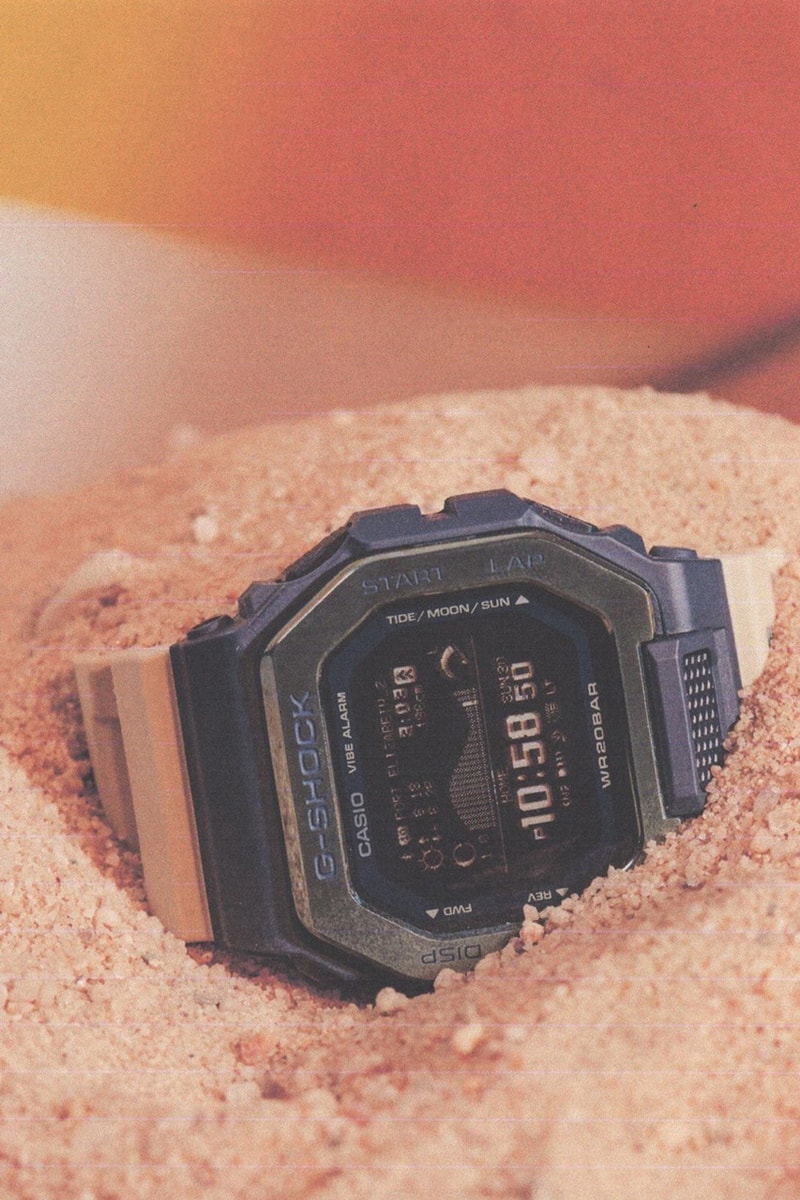 Gショックの本格スポーツライン Gライドから新作 “トラベリング サーフ” コレクションがリリース G-SHOCK GBX-100 Series Lookbook GBX-100TT-2 GBX-100TT-8 Memory in Pixel (MIP) LCD Bluetooth G-SHOCK Move app Smartphone