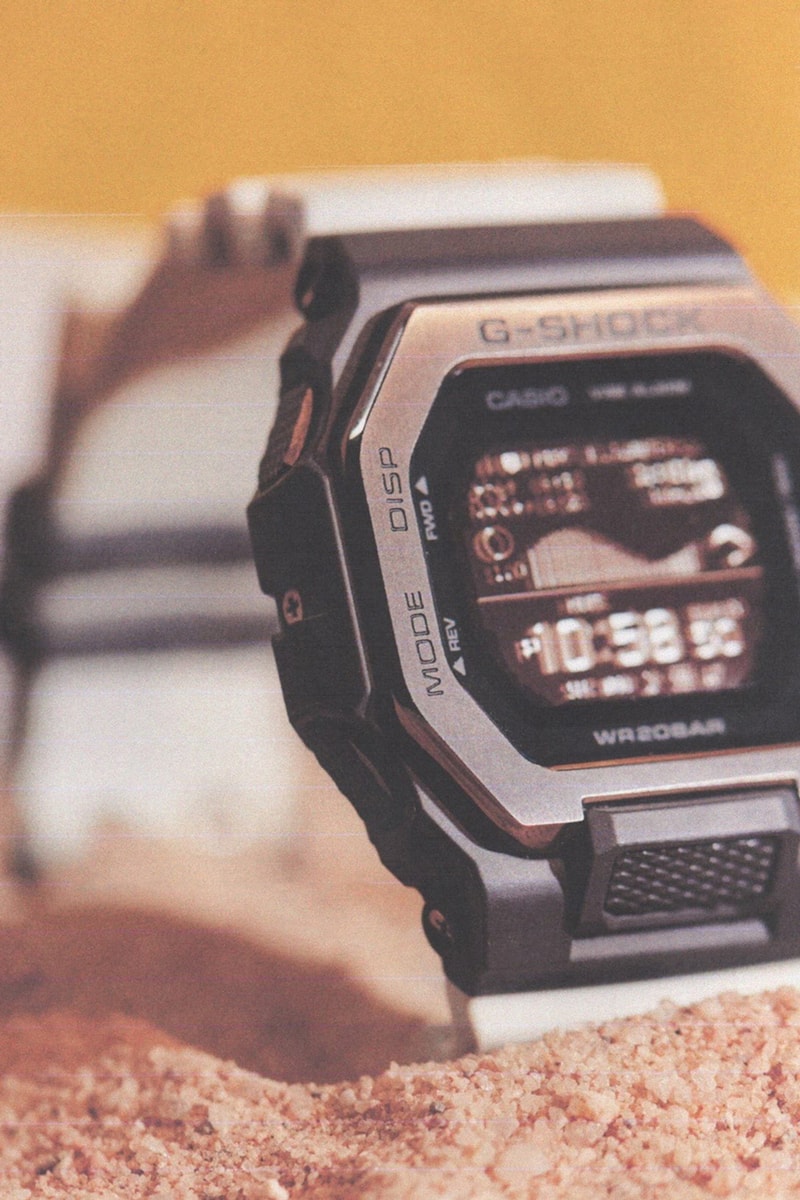 Gショックの本格スポーツライン Gライドから新作 “トラベリング サーフ” コレクションがリリース G-SHOCK GBX-100 Series Lookbook GBX-100TT-2 GBX-100TT-8 Memory in Pixel (MIP) LCD Bluetooth G-SHOCK Move app Smartphone