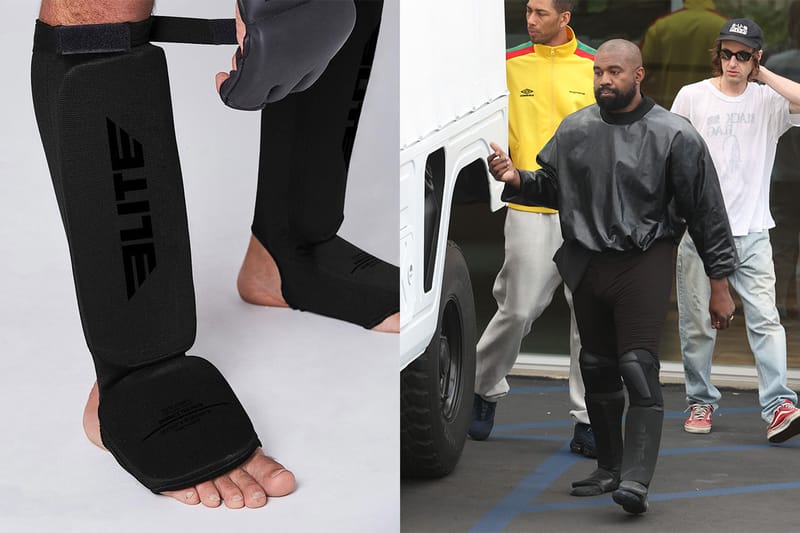 Kanye West の着用しているムエタイ用すね当てはどこのブランド？