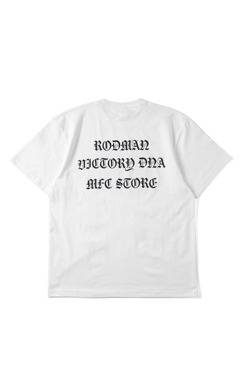 エムエフシーストアからデニス・ロッドマン とヴィクトリー・ディーエヌエーによるコラボTシャツが登場 mfc dennis Rodman victory dna collabo item release info